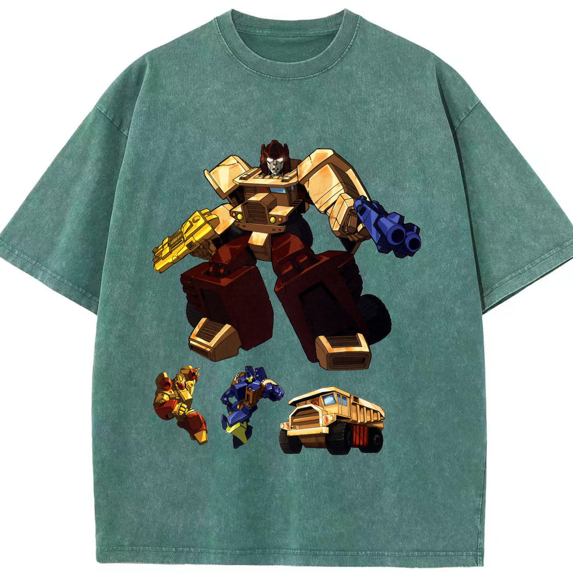 （画像用）  綿100% ヴィンテージ風 半袖Tシャツ（フロントプリント）